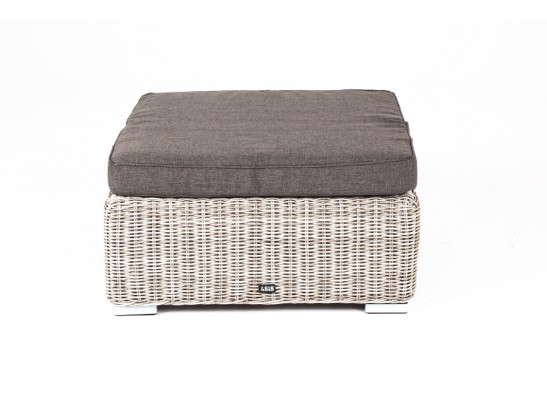"Лунго" плетеная оттоманка с подушкой, цвет бежевый в Ростове-на-Дону