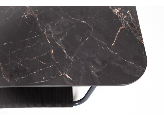 "Гранада" журнальный стол 100х65 см из HPL, цвет "черный мрамор" в Ростове-на-Дону