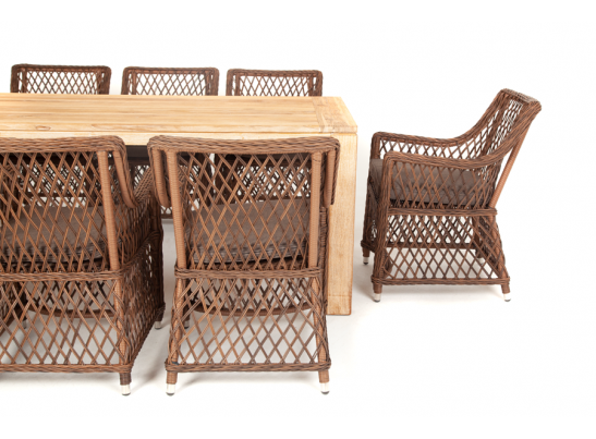 "Витория" обеденная группа плетеная, цвет коричневый в Ростове-на-Дону