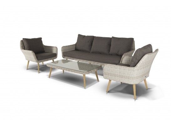 "Прованс" лаунж-зона плетеная из искусственного ротанга, цвет бежевый в Ростове-на-Дону