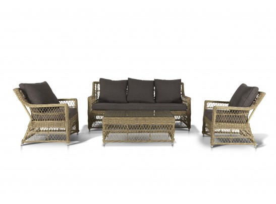 "Гранд Латте" кресло из искусственного ротанга, цвет соломенный в Ростове-на-Дону