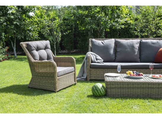 "Гляссе" лаунж-зона из искусственного ротанга, цвет графит в Ростове-на-Дону "Гляссе" лаунж-зона из искусственного ротанга, цвет графит в Ростове-на-Дону