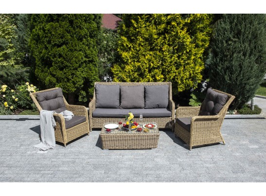 "Гляссе" лаунж-зона из искусственного ротанга, цвет графит в Ростове-на-Дону "Гляссе" лаунж-зона из искусственного ротанга, цвет графит в Ростове-на-Дону