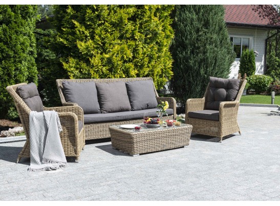 "Гляссе" лаунж-зона из искусственного ротанга, цвет графит в Ростове-на-Дону "Гляссе" лаунж-зона из искусственного ротанга, цвет графит в Ростове-на-Дону