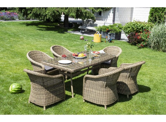 "Эспрессо" обеденная группа плетеная, цвет соломенный в Ростове-на-Дону