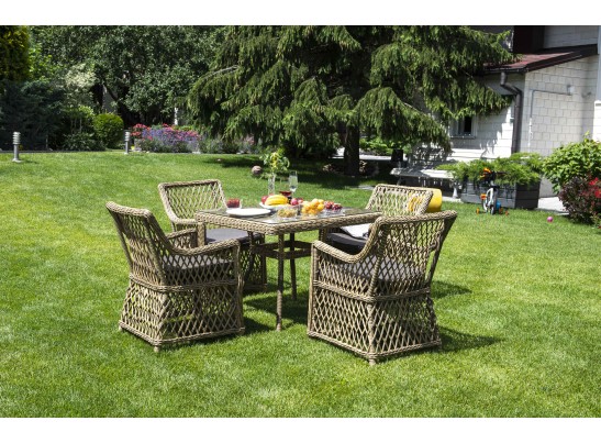 "Айриш" стол плетеный из искусственного ротанга, цвет соломенный в Ростове-на-Дону