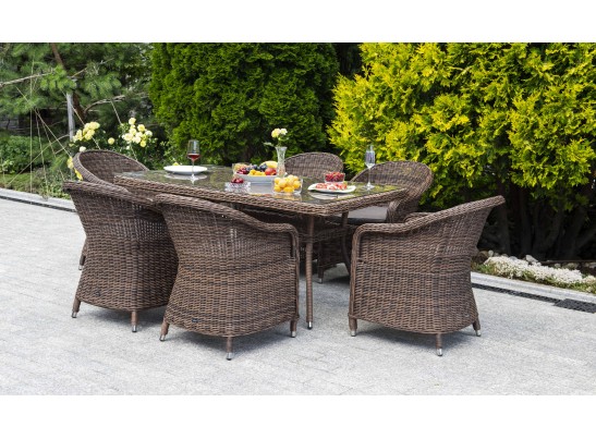 "Эспрессо" обеденная группа плетеная, цвет коричневый в Ростове-на-Дону