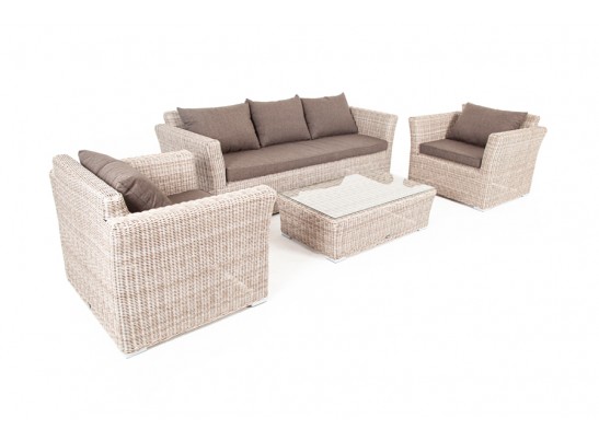 "Капучино" лаунж-зона из искусственного ротанга, цвет бежевый в Ростове-на-Дону "Капучино" лаунж-зона из искусственного ротанга, цвет бежевый в Ростове-на-Дону