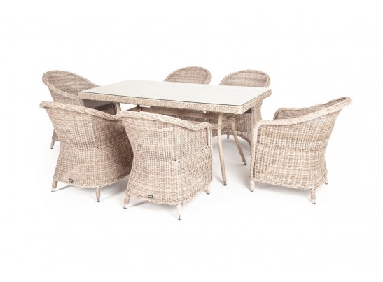 "Эспрессо" обеденная группа плетеная, цвет бежевый в Ростове-на-Дону