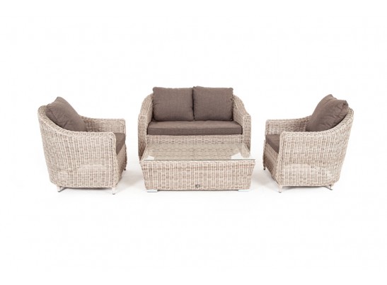 "Кон Панна" лаунж-зона из искусственного ротанга, цвет бежевый в Ростове-на-Дону