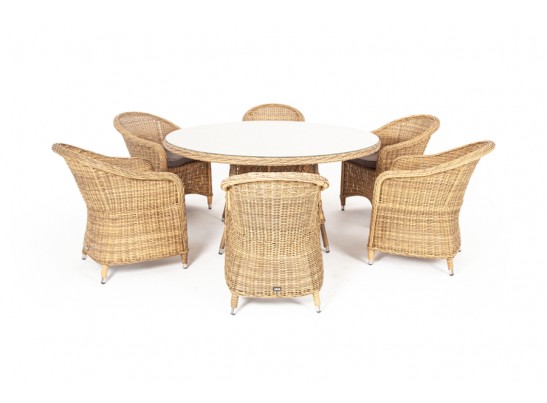 "Эспрессо–150 R" обеденная группа плетеная, цвет соломенный в Ростове-на-Дону