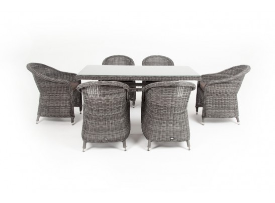 "Эспрессо" обеденная группа плетеная, цвет графит в Ростове-на-Дону