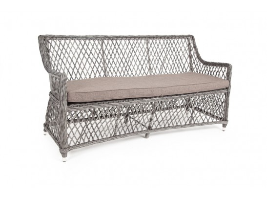 "Латте" диван двухместный из искусственного ротанга, цвет графит в Ростове-на-Дону