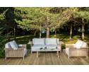 "Мальдивы" лаунж-зона из искусственного ротанга, цвет соломенный (К) в Ростове-на-Дону
