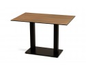 "Каффе" стол из HPL 110х70см, цвет "дуб", подстолье стальное двойное в Ростове-на-Дону