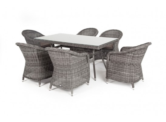 "Эспрессо" обеденная группа плетеная, цвет графит в Ростове-на-Дону