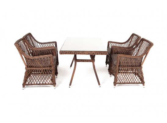 "Латте–140 L" обеденная группа плетеная, цвет коричневый в Ростове-на-Дону