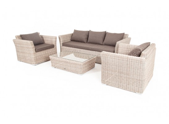 "Капучино" лаунж-зона из искусственного ротанга, цвет бежевый в Ростове-на-Дону "Капучино" лаунж-зона из искусственного ротанга, цвет бежевый в Ростове-на-Дону