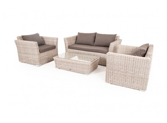 "Капучино Сингл" лаунж-зона из искусственного ротанга, цвет бежевый в Ростове-на-Дону