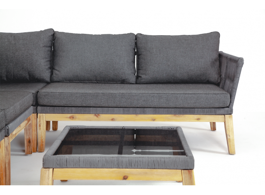 "Барселона" столик кофейный, деревянный каркас, акация в Ростове-на-Дону