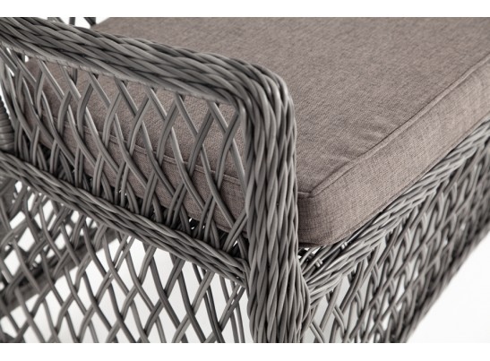 "Латте" диван двухместный из искусственного ротанга, цвет графит в Ростове-на-Дону
