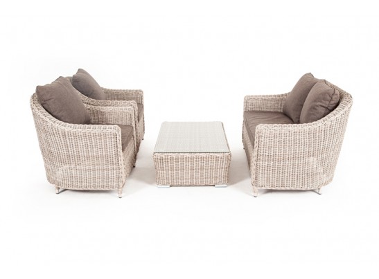 "Кон Панна" лаунж-зона из искусственного ротанга, цвет бежевый в Ростове-на-Дону