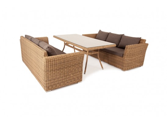 "Мокко Дабл" обеденная группа из искусственного ротанга, цвет соломенный в Ростове-на-Дону "Мокко Дабл" обеденная группа из искусственного ротанга, цвет соломенный в Ростове-на-Дону