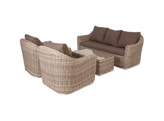 "Фабриция" лаунж-зона из искусственного ротанга, цвет серый в Ростове-на-Дону