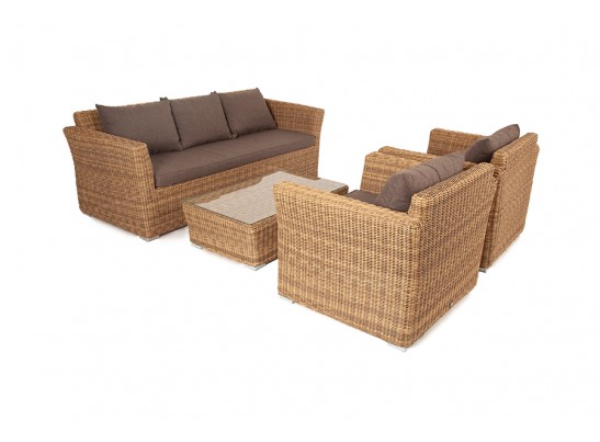 "Капучино" лаунж-зона из искусственного ротанга, цвет соломенный в Ростове-на-Дону "Капучино" лаунж-зона из искусственного ротанга, цвет соломенный в Ростове-на-Дону