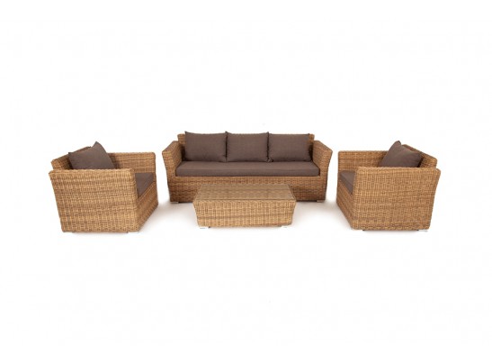 "Капучино" лаунж-зона из искусственного ротанга, цвет соломенный в Ростове-на-Дону "Капучино" лаунж-зона из искусственного ротанга, цвет соломенный в Ростове-на-Дону