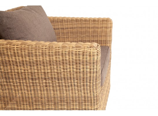 "Капучино" кресло из искусственного ротанга, цвет соломенный в Ростове-на-Дону