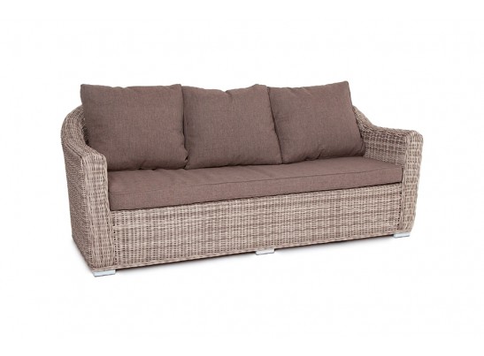 "Фабриция" диван из искусственного ротанга трехместный, цвет серый в Ростове-на-Дону