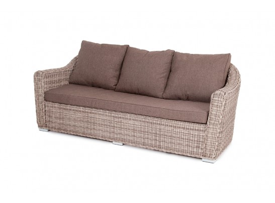"Фабриция" диван из искусственного ротанга трехместный, цвет серый в Ростове-на-Дону