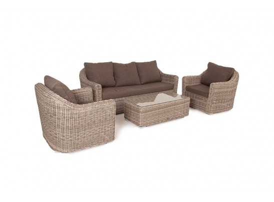 "Фабриция" лаунж-зона из искусственного ротанга, цвет серый в Ростове-на-Дону