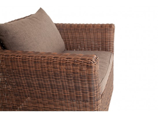 "Капучино" кресло из искусственного ротанга, цвет коричневый в Ростове-на-Дону