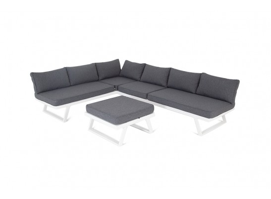 "Альпы" комплект-трансформер садовой мебели из алюминия (угловой диван, столик) с подушками в Ростове-на-Дону