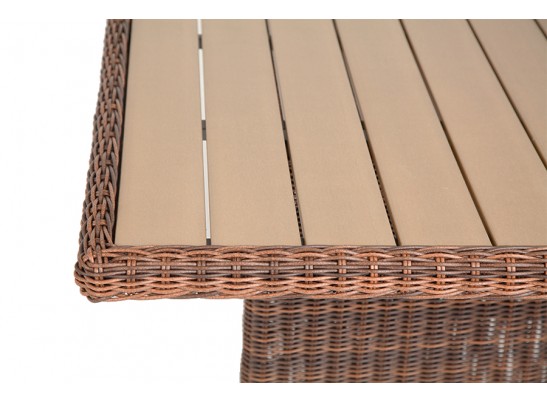 "Бергамо" плетеный обеденный стол, цвет коричневый в Ростове-на-Дону "Бергамо" плетеный обеденный стол, цвет коричневый в Ростове-на-Дону