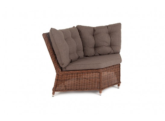 "Бергамо" модульный диван из ротанга, цвет коричневый в Ростове-на-Дону