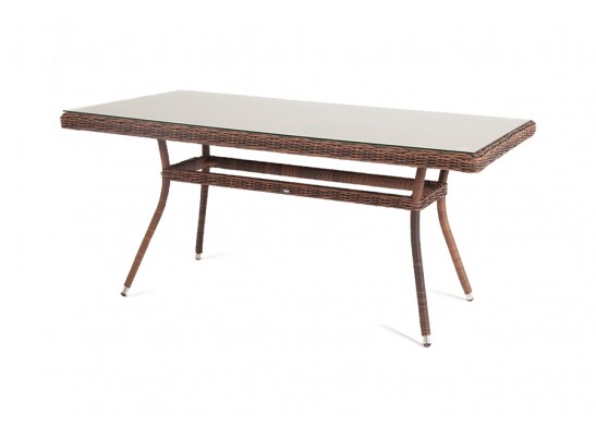 "Латте" плетеный стол из искусственного ротанга 140х80см, цвет коричневый в Ростове-на-Дону