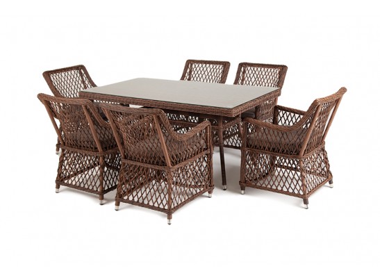 "Латте" обеденная группа плетеная, цвет коричневый в Ростове-на-Дону