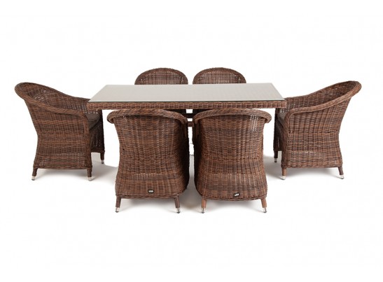 "Эспрессо" обеденная группа плетеная, цвет коричневый в Ростове-на-Дону
