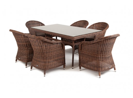 "Эспрессо" обеденная группа плетеная, цвет коричневый в Ростове-на-Дону
