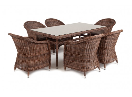 "Эспрессо" обеденная группа плетеная, цвет коричневый в Ростове-на-Дону