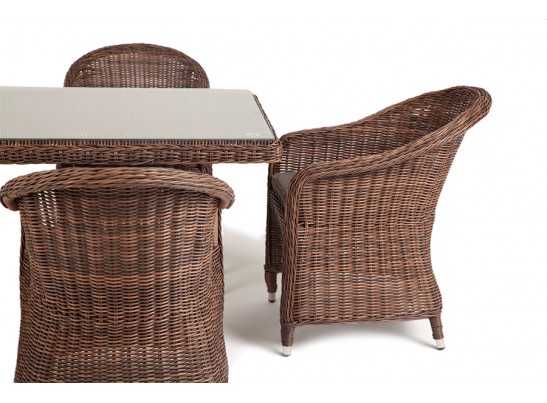 "Фредо" обеденная группа из искусственного ротанга, цвет коричневый в Ростове-на-Дону