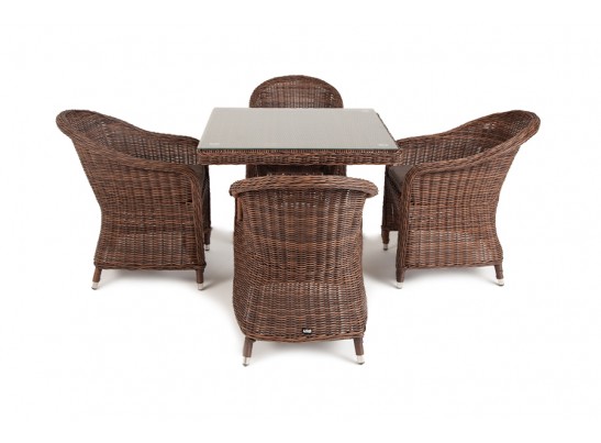"Фредо" обеденная группа из искусственного ротанга, цвет коричневый в Ростове-на-Дону