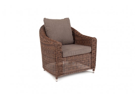 "Кон Панна" кресло из искусственного ротанга, цвет коричневый в Ростове-на-Дону