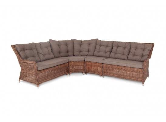 "Бергамо" модульный диван из ротанга, цвет коричневый в Ростове-на-Дону