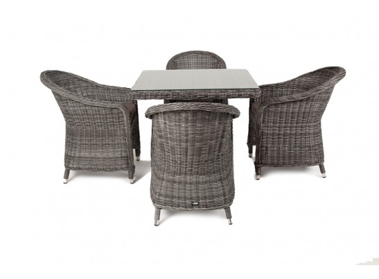 "Фредо" обеденная группа плетеная, цвет графит в Ростове-на-Дону