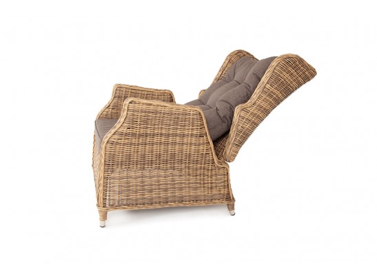 "Форио" кресло раскладное плетеное, цвет соломенный в Ростове-на-Дону