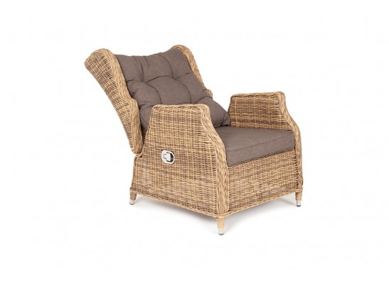 "Форио" кресло раскладное плетеное, цвет соломенный в Ростове-на-Дону